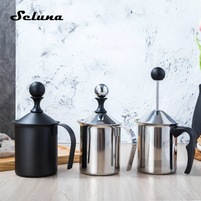 Вспениватель для молока из нержавеющей стали Пенообразователь капучино кофе