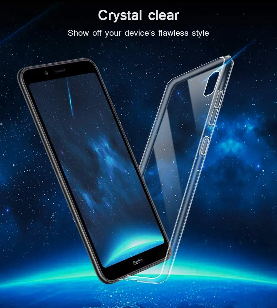 Чехол для Xiaomi Redmi 7A TPU силиконовый чистый мягкий чехол для Xiaomi Redmi 7A 5,45 прозрачная задняя крышка
