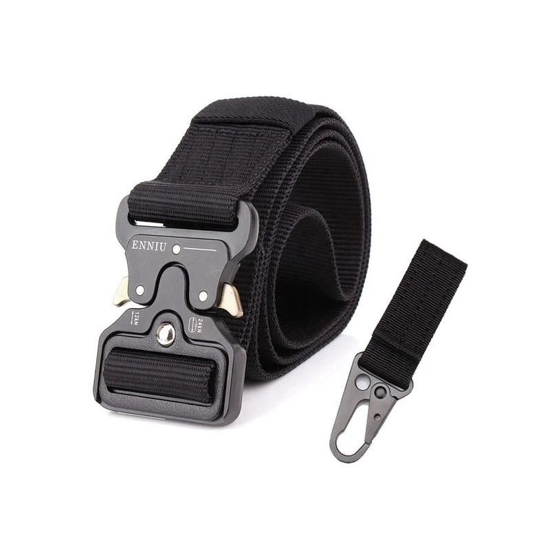 B belt and 1 hook a Армейский ремень Открытый тактический нейлоновый ремень высокого качества охотничий активный ремень военный металлический Пряжка ремень для мужских джинсов подарки для мужчин - Цвет: B belt and 1 hook a