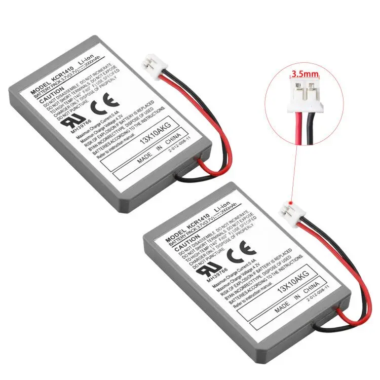 Batteria E Cavo Da 2 Pezzi Per Controller Sony Playstation Ps4 Pro Dual Shock 4 Pro