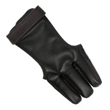 Archery Hand Guard Glove Finger Protector Traditional Shooting Glove Fits for Hunting Traditional Long Bow, Right Left Hand