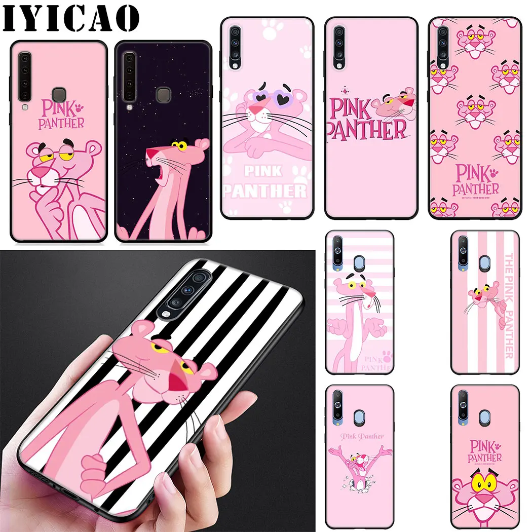 Мягкий силиконовый чехол IYICAO с розовой пантерой для Samsung J6 A9 A8 A7 A6 Plus 2018 A5 A3 2016 2017