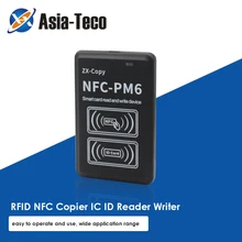 Nova versão em inglês nfc pm6 cartão inteligente chave 125khz rfid com função de decodificação completa copiadora nfc id leitor duplicador