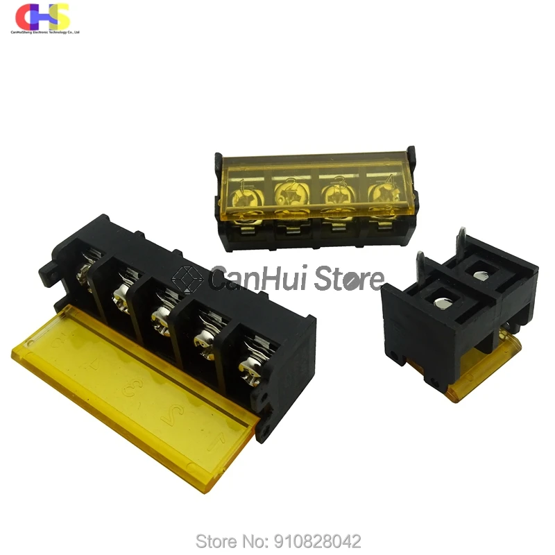 Wire Connectors,Wiring Connector 2/5pcs HB9500-2P 3P 4P 5P 6P 7P 8P 9P 10Pin PCB Screw Terminal Block Connector HB-9500 300V 30A Lid Barrier Terminal 9.5MM Pitch