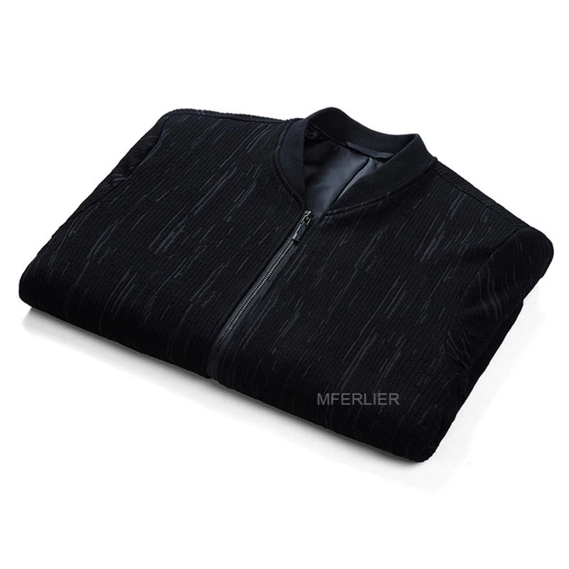 Осенне-весенние полосатые куртки для мужчин 5XL 6XL 7XL бюст 145 см плюс размер свободные повседневные мужские куртки