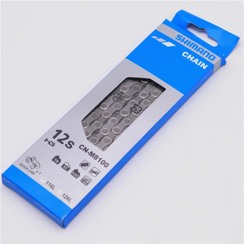 CN-M8100 116L SHIMANO XT CN-M8100 12 скоростей MTB горный велосипед цепь - Цвет: CN-M8100 116L