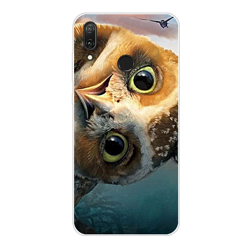 Серебристый Чехол для Huawei Y7 чехол мягкий TPU Coque для Huawei Y7 чехол силиконовый корпус телефона Fundas для Huawei Y7 чехол Capa - Цвет: Серебристый