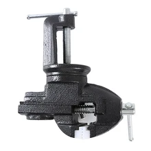 Новинка 360 градусов вращающееся крепление чугунные сверхпрочные маленькие настольные тиски маленькие тиски плоские плоскогубцы деревообрабатывающий ручной инструмент тиски