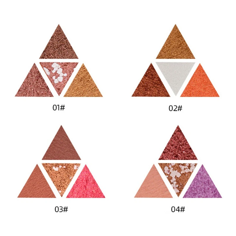 4 Colors Shimmer Eye Shadow Cosmetic Makeup Long-lasting Waterproof Nude Eye Shadow Palette Kit