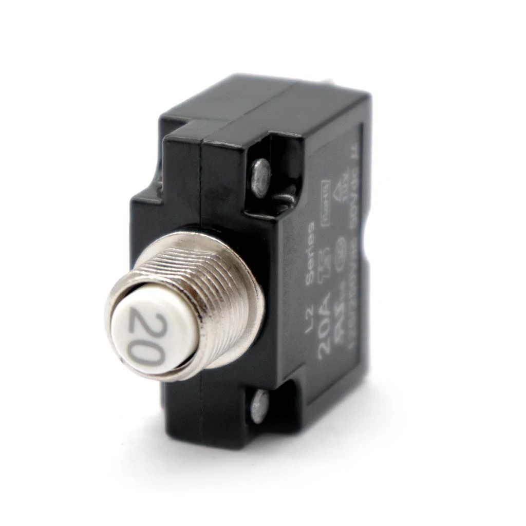 2pcs 50VDC/ AC125-250V 15 Amp 20 Amp Push Reset Button Circuit Breaker Thermal Overload Protector