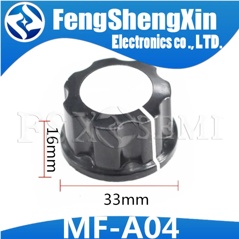 Potentiometer Knobs 10pcs MF-A01 potentiometer knob WH118/WX050 bakelite knob copper core 6mm