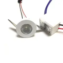 20 шт./лот белый комнатный светильник мини 1 Вт Светодиодный светильник для шкафа из алюминиевого сплава вращающийся на 360 градусов Точечный светильник для витрины