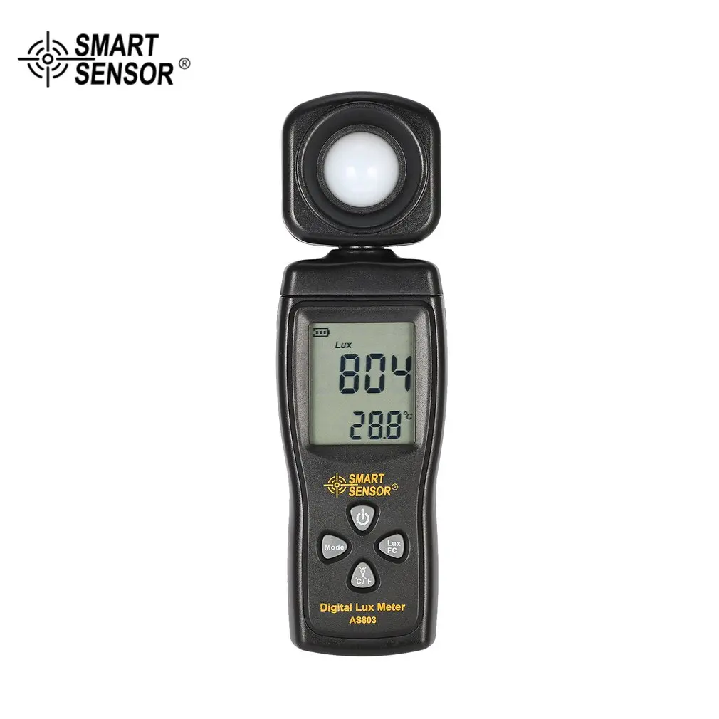 

SMART SENSOR AS803 Digital Lux Meter Luminance Tester Light Meter 1-200000 Lux Tools Photometer Spectrometer Actinometer Sale