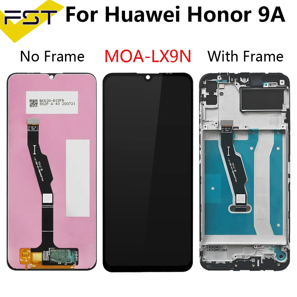 С ЖК дисплеем для 6 3 &quotHuawei Honor 9A дисплей с сенсорным экраном в сборе рамкой MOA LX9N