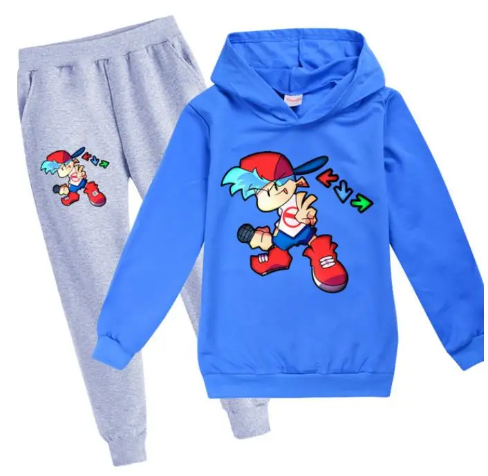 Youth Set Game Role 3D Print Hoodie Boys Girls Long Sleeve with Pants Funny Outwear Sweatshirt Tracksuits