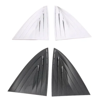 

For Tesla Model 3 2018 2019 Car Abs Rear Tail Spoiler Side Wing Window Bezel Trim Stick Panel 2Pcs