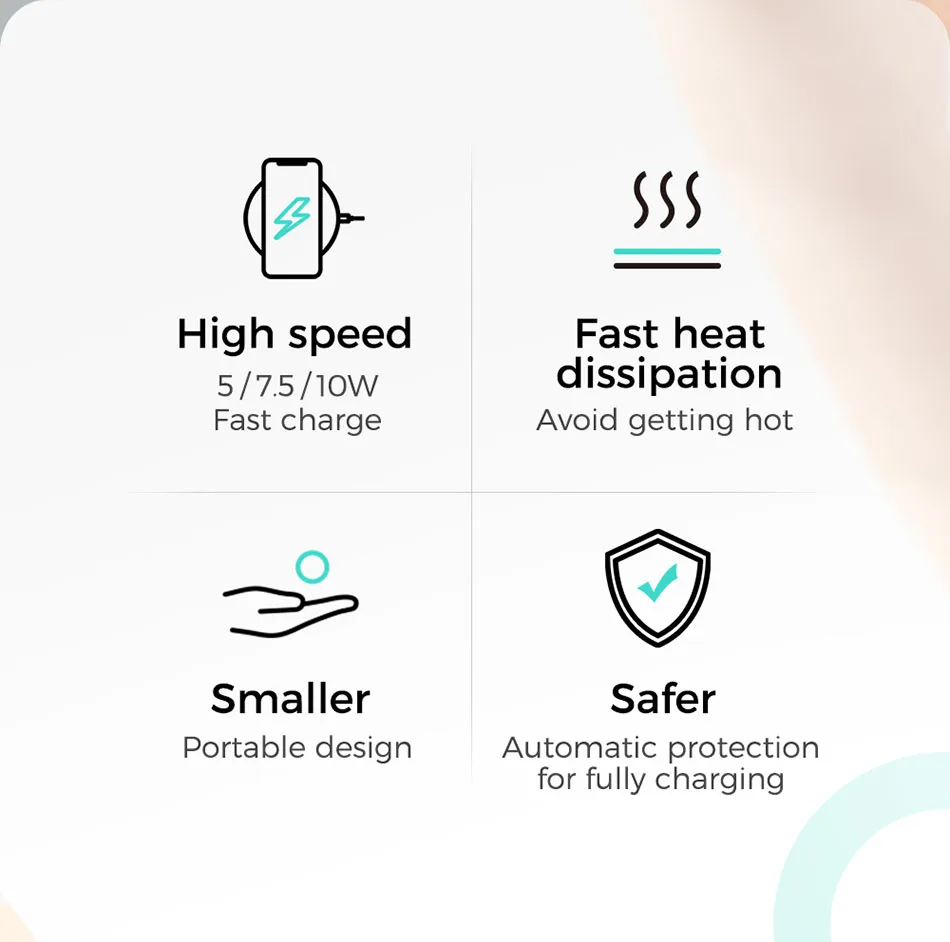 Jorroom 10 Вт Быстрый светодиодный беспроводной зарядное устройство для iPhone XR X Xs MAX 8 plus 11 Pro мини Зарядка для samsung S8 S9 S10 USB зарядное устройство для телефона