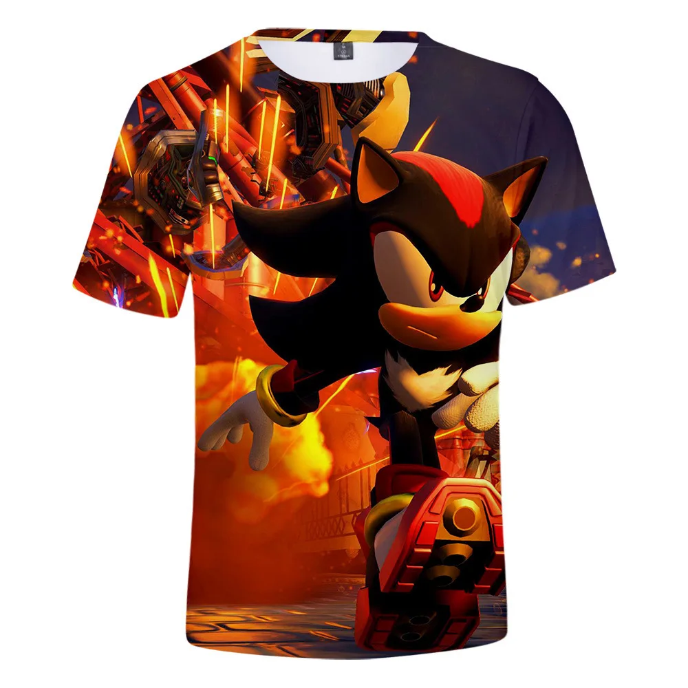 

Sonic 3D Men Shirts Unisex Spring Summer Boy Print O-Neck T-Shirt Loose Women Tops Lady Tshirt Anime T-shirt