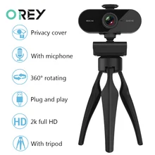 Webcam 2K Full HD Web Cam era mikrofon ile USB fişi Video Web Cam için PC bilgisayar Mac dizüstü masaüstü YouTube Skype mini kamera