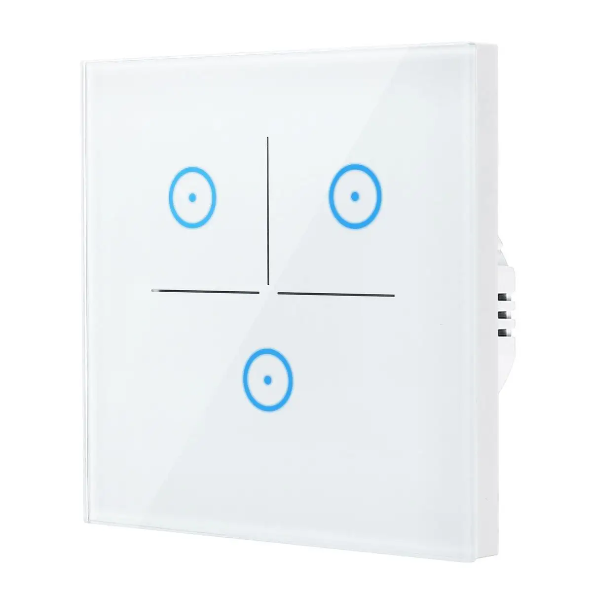 1/2/3 с 110 V-240 V Smart Wifi сенсорный Управление переключатель дистанционного Управление Стекло Панель светильник переключатель работает с Alexa Google Home - Комплект: 3 Gang