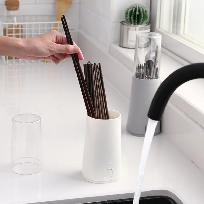 Plastic Detachable Chopsticks Spoon Fork Drying Rack Flatware Storage Organizer Home Kitchen Supplies Drain Storage BoxNew Qgnv