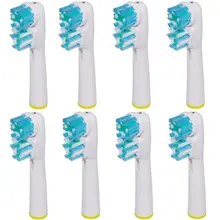 4 cabeças de escova de substituição para a escova de dentes elétrica oral-b ajuste advance power/pro saúde/triumph/3d excel/vitalidade precisão limpa