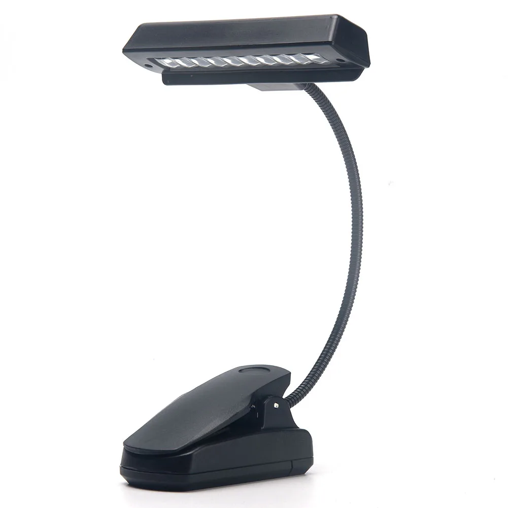 9 светодиодный Clip-на пюпитр светильник s Портативный гибкий s-образный дизайн для защиты глаз для чтения книг светильник USB кровать настольная лампа#734