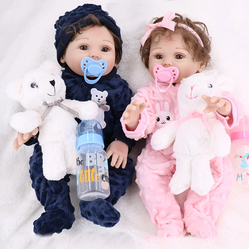 NPKDOLL Reborn Baby Doll 18 дюймов полный Силиконовый реалистичный винил для Для мальчиков и девочек Развивающие игрушки для ванной детский приятель реборн