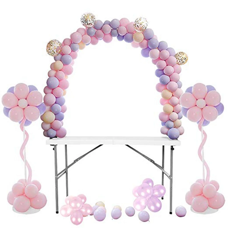 

Large Balloon Arch Set Column Stand Base Frame Kit Birthday Wedding Party Decor