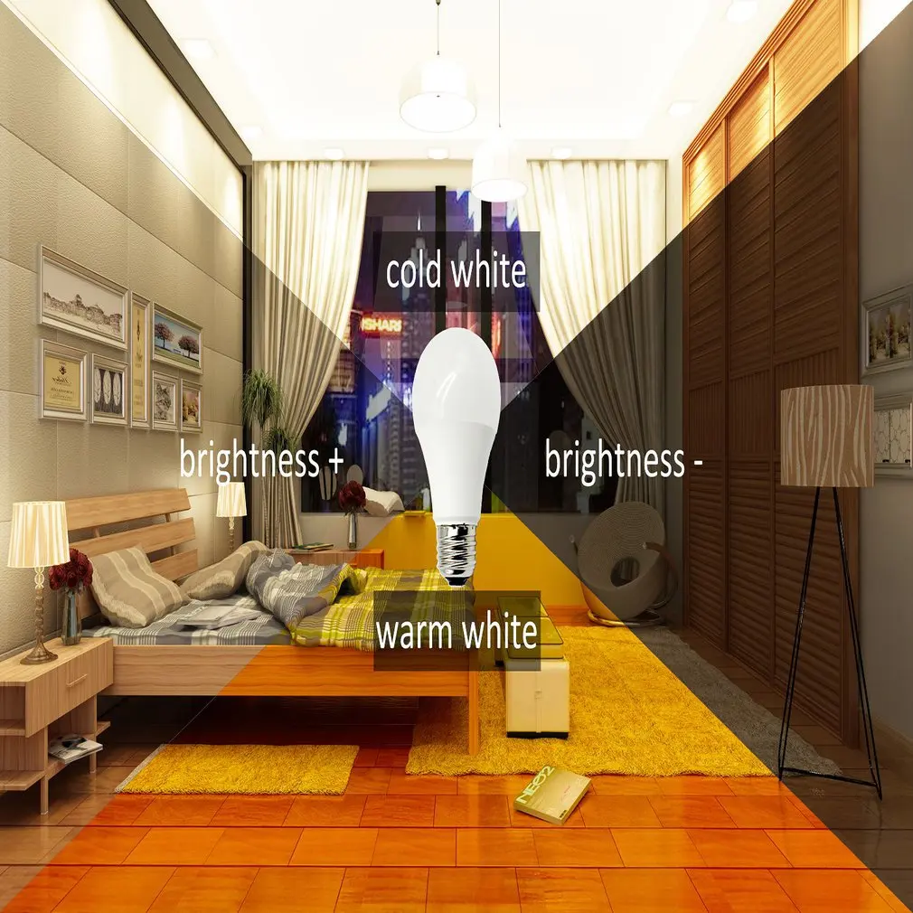 WiFi Bulb 11W High Power Smart Home WiFi Bulb Replacement Voice Automatic Control Lighting Bulb