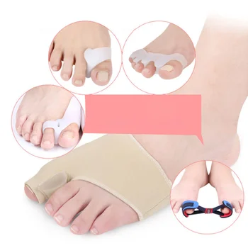 

5 PCS Toe Separators Lightweight Valgus Adjuster Beetle-crusher Corrector Outer Appliance Hallux Corrector for Hammer Bunions