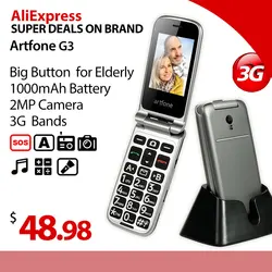 3G Senior Phone Artfone Flip 2.4
