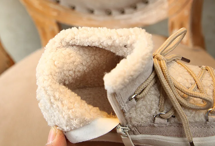 Детские зимние ботинки г. Детская обувь новая зимняя корейская детская плюшевая хлопковая обувь плюс бархатные теплые ботинки для мальчиков и девочек