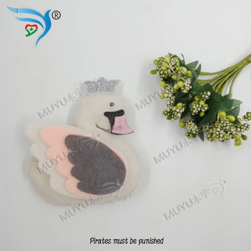 Белый лебедь с короной Muyu режущий штамп-новая деревянная форма режущий штамп для скрапбукинга толщина-15,8