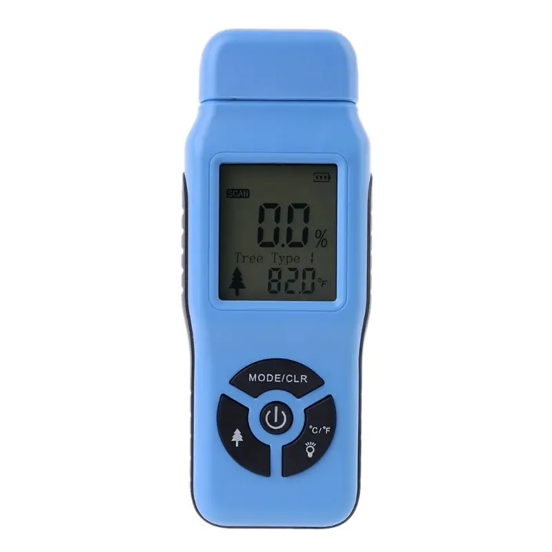 Wood Moisture Meter Humidity Tester Timber Damp Bamboo Paper Detector 2%~70% M89B
