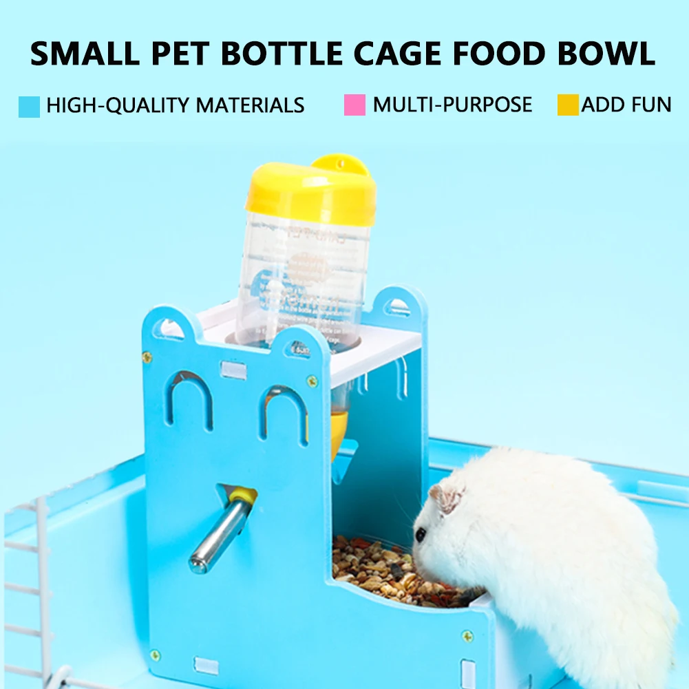 Botella de agua para hámster, accesorios de Animal PEQUEÑO, dispositivo de alimentación automático, contenedor de alimentos, 3 estilos, 1 unidad
