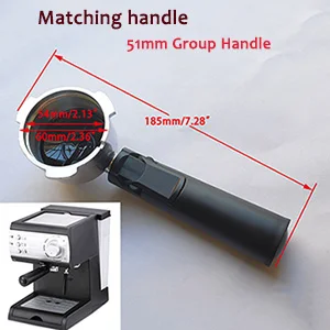 51mm Double-Cup Coffee Machine Pressurized Filter Basket for Household Coffee Maker Parts Non-Pressurized Coffee 2-Cup
