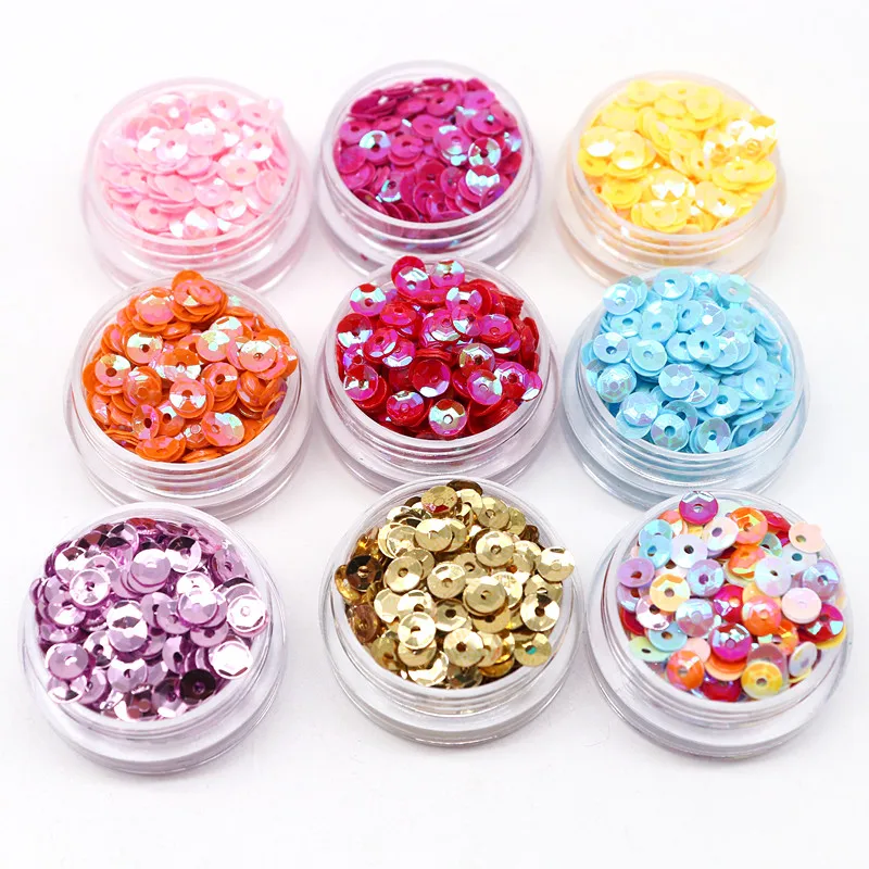20g Color 4mm5mm Series Concave Loose Sequins for Embroidery Hand-Sewn Wedding DIY Crafts Clothing Accessories Beaded Pieces sequin embroidery accessories sequin sewing accessories sequins for crafts sequins accessories