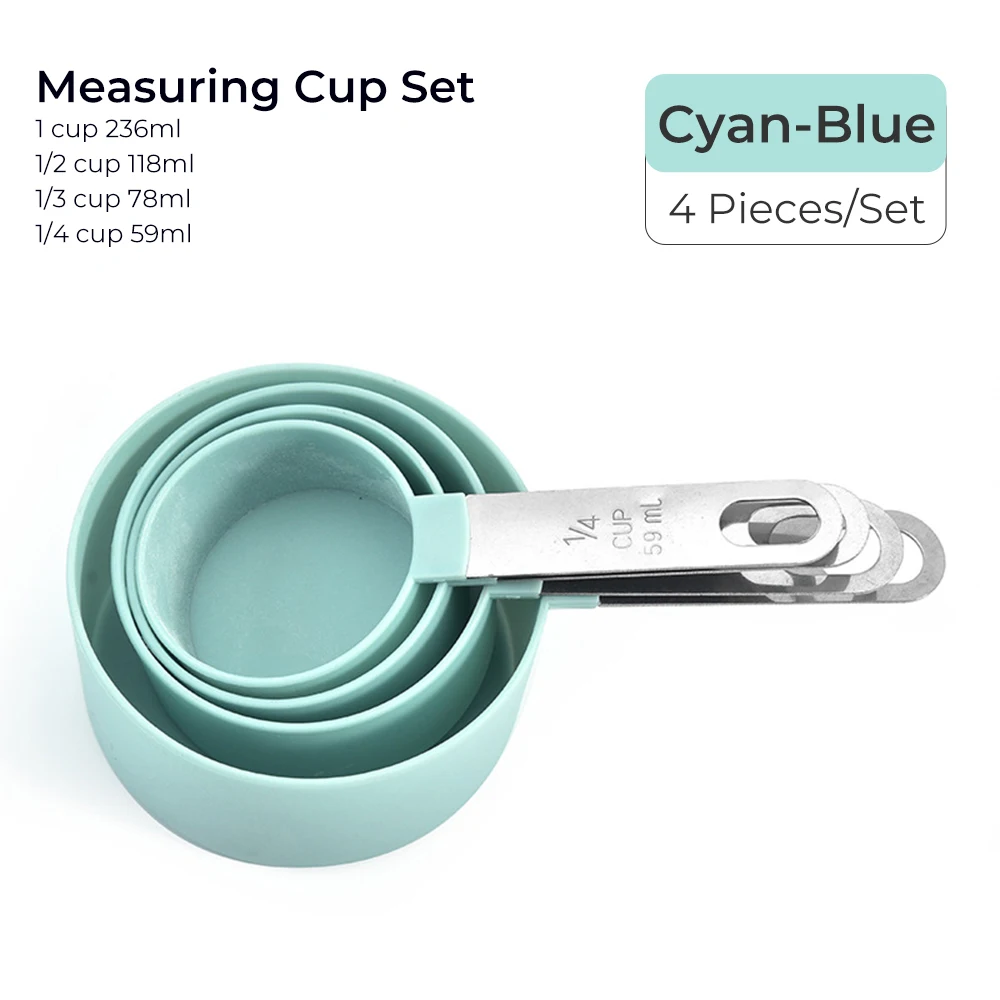 4pcs blue cup
