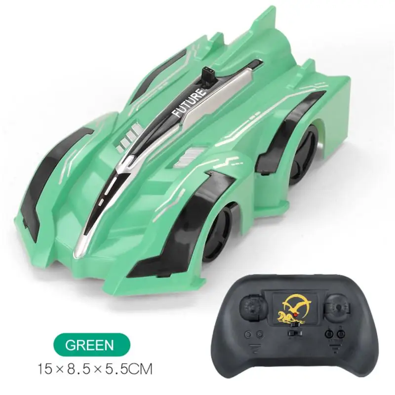 Green Радиоуправляемые настенные скалолазание мини-игрушки Модель Кирпичи беспроводной электрический пульт дистанционного управления дрейф Гоночные Игрушки для детей день рождения Рождественский подарок - Цвет: Green