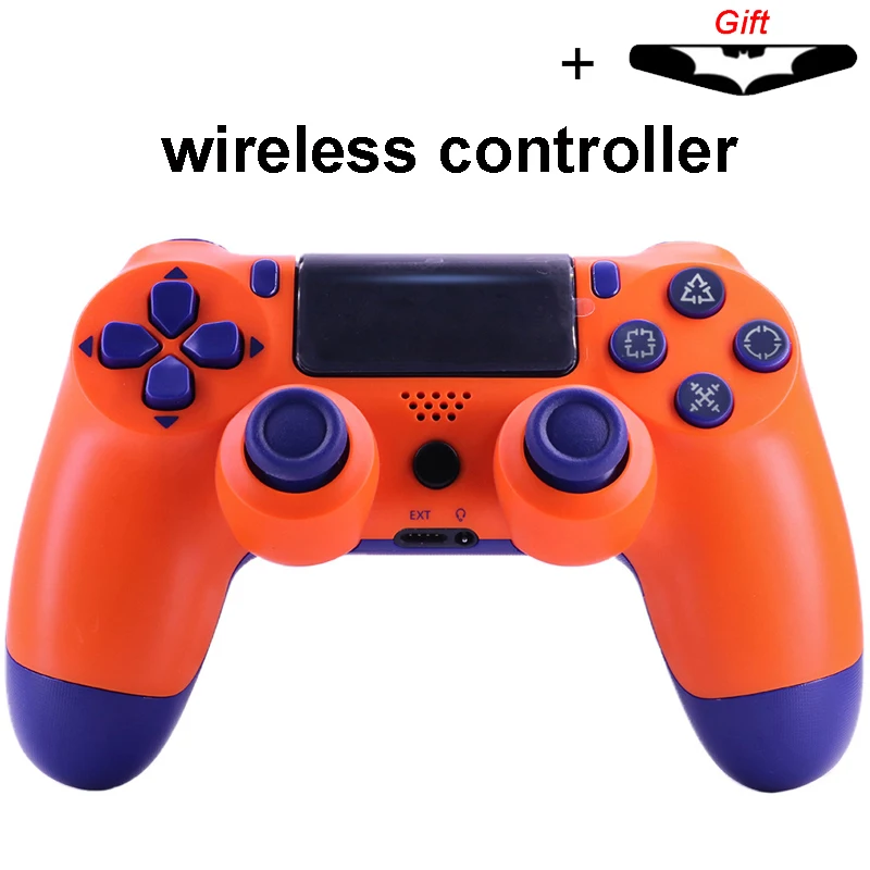 Bluetooth беспроводной/проводной джойстик для PS4 контроллер подходит для mando ps4 консоль для Playstation Dualshock 4 геймпад для PS3 - Цвет: wireless Orange