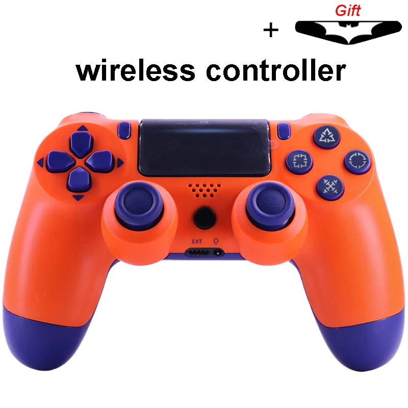 wireless Orange Bluetooth беспроводной/проводной джойстик для PS4 контроллер подходит для mando ps4 консоль для Playstation Dualshock 4 геймпад для PS3 - Цвет: wireless Orange