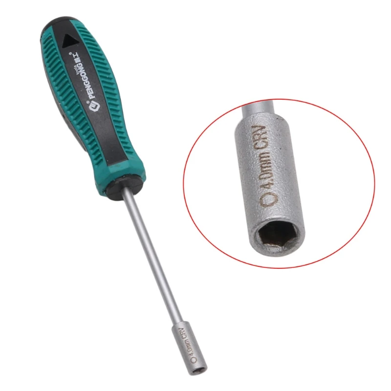 

Metal Socket Driver Wrench Screwdriver Hex Nut Key Nutdriver Hand Tool 13mm