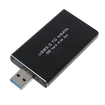 

USB 3.0 to mSATA SSD Hard Disk Converter Adapter Enclosure External Case Box ASM1153E
