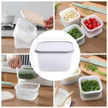 Квадратная герметичная коробка для слива имбиря, чеснока, лука, пищевой контейнер-холодильник, качественный кухонный органайзер, коробка для хранения холодильника, Новинка