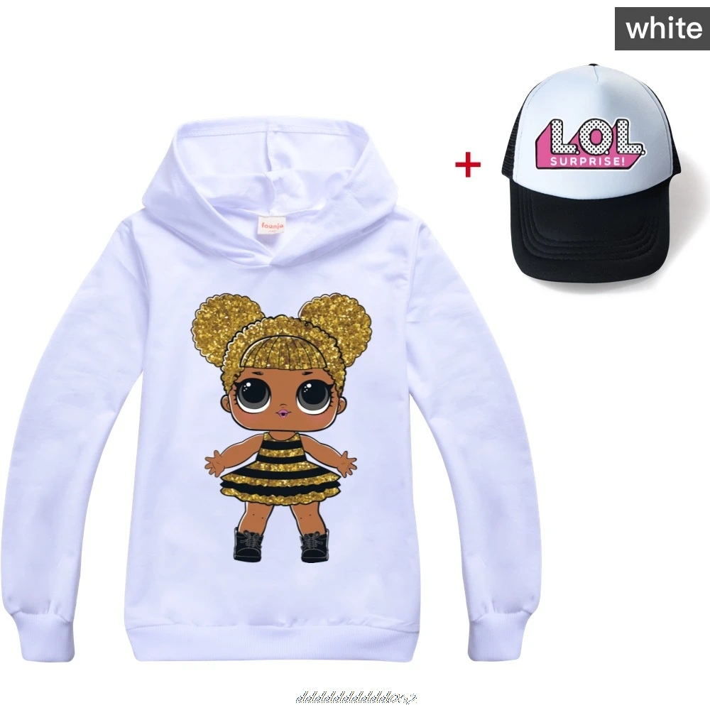 Серый L.O.L. Сюрприз! Толстовки для девочек модная толстовка Детские повседневные
