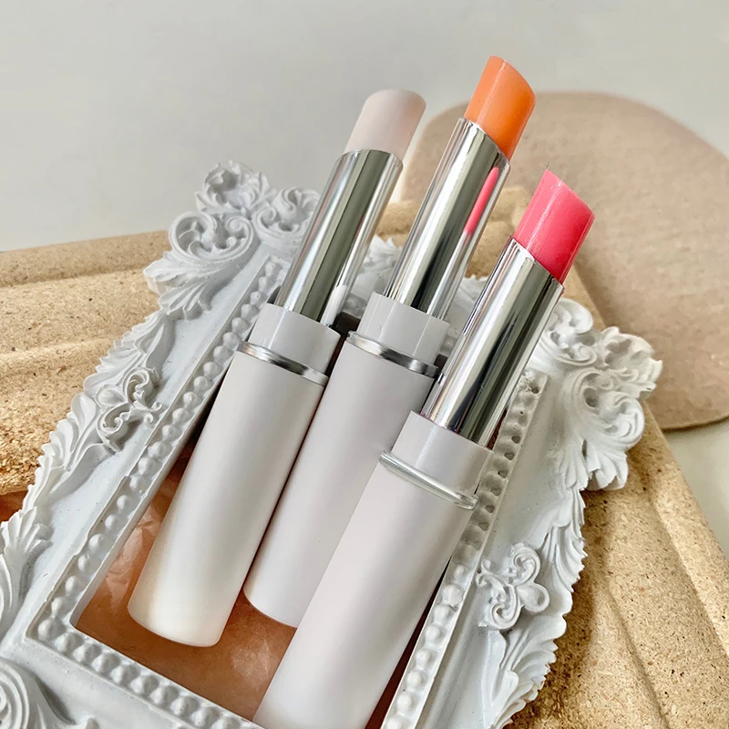 

Natural Plant Moisturizing Base Lipstick Smooth Nourish Long Lasting Temperature Change Color Lip balm Fade lip lines Lip Care