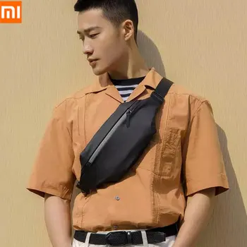 

Xiaomi Multifunctional Leisure Chest Bag for Men Women Black Shoulder Bags Outdoor Sports Simple Waist Bag Waterproof Handbag