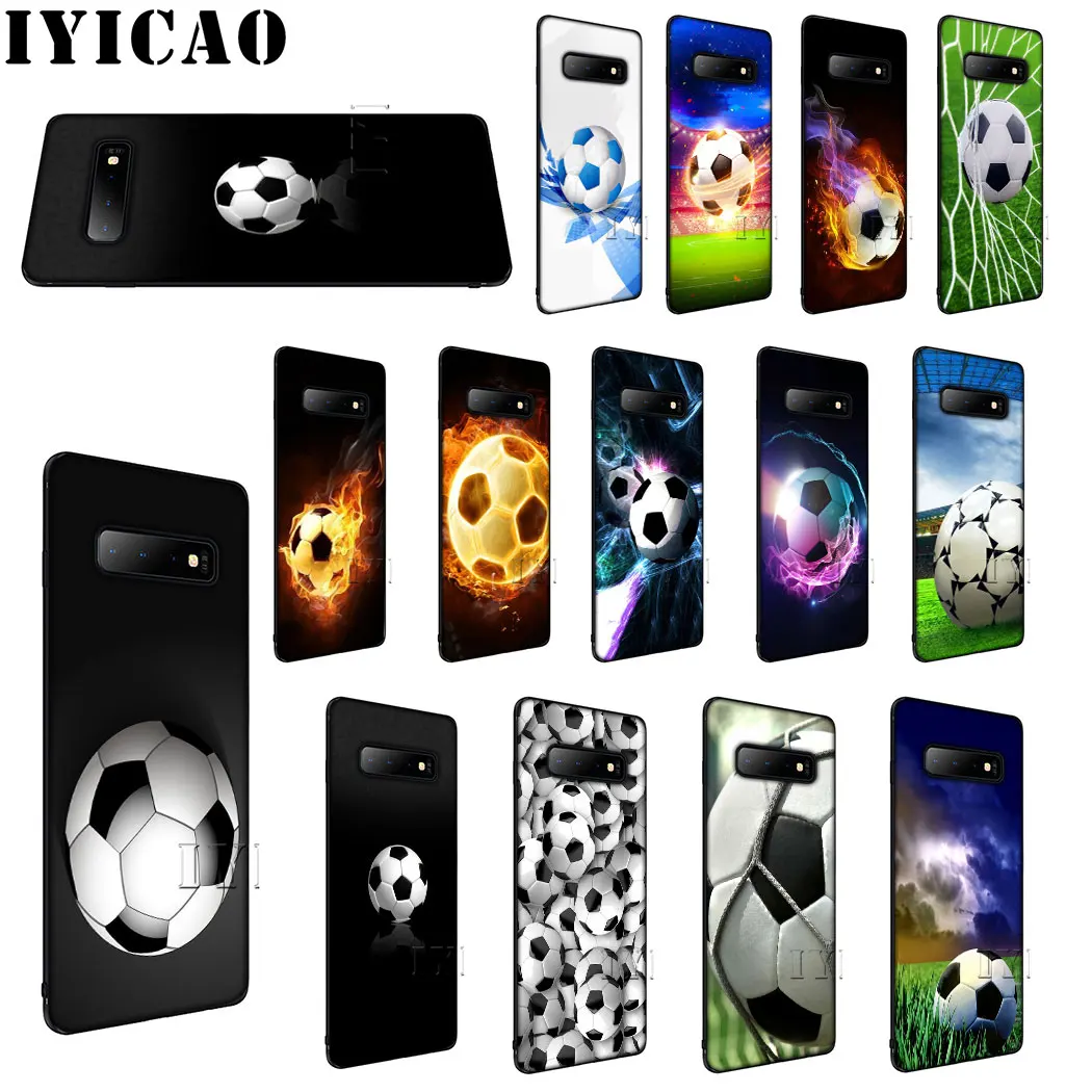 IYICAO Футбол футбольный мяч мягкий чехол для samsung A70 A60 A50 A40 A20 A10 Note 8 9 10 плюс A10S A20S A30S