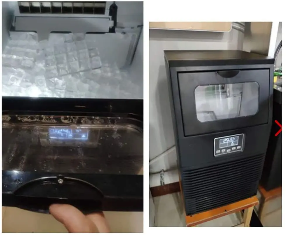 US $411.59 Zica 40KG 88 lbs 24H Commercial Ice Maker LED Indicator BuiltIn Stainless Steel Shop Ice Cube